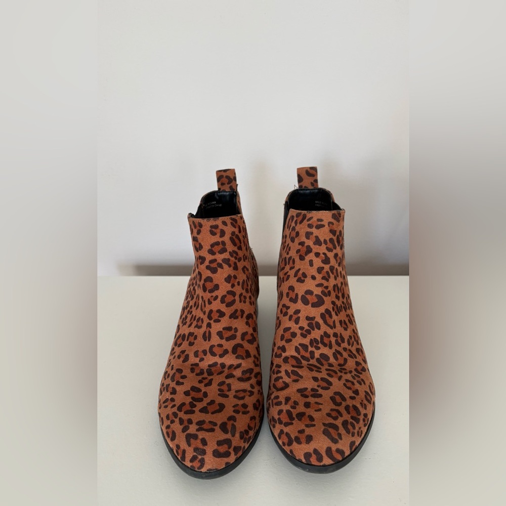 Joe Fresh Jillian Harris Leopard Print Ankle Boots Size 8
